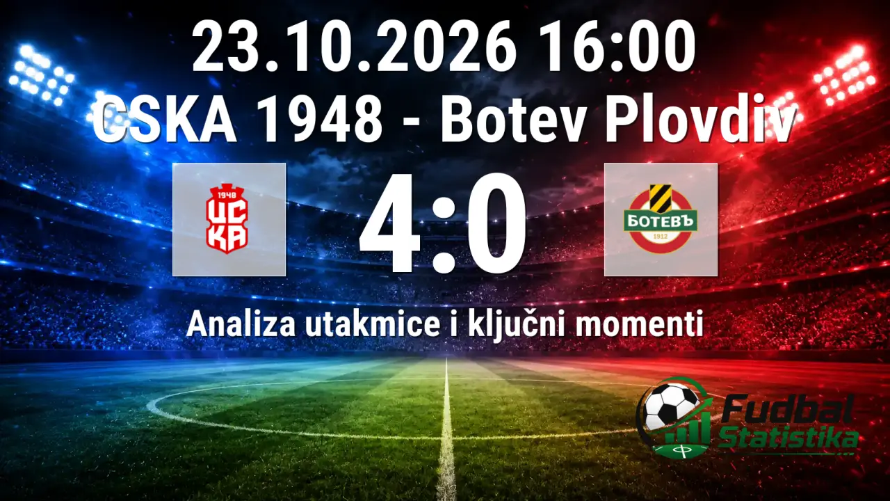 CSKA 1948 - Botev Plovdiv 4:0 analiza