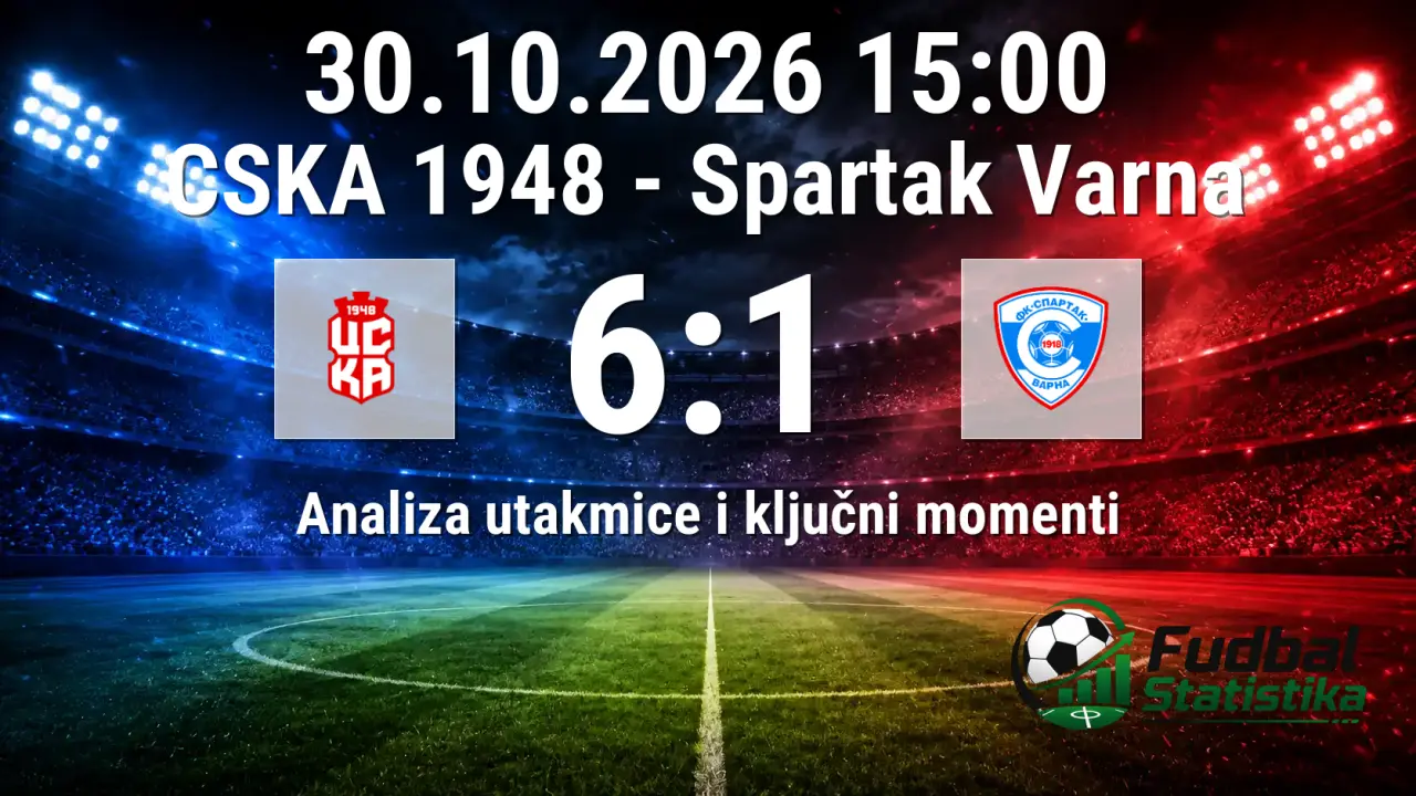 CSKA 1948 - Spartak Varna 6:1, Prva liga Bugarske