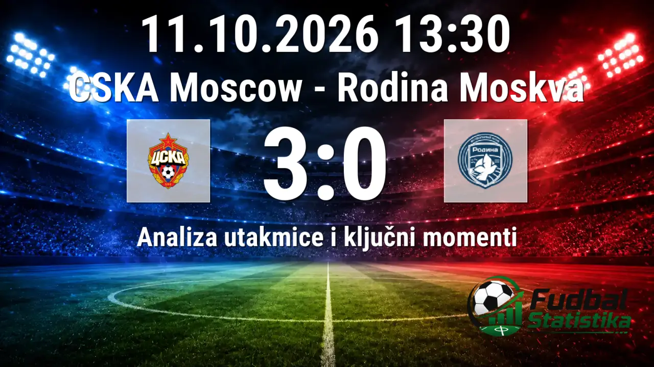 CSKA Moskva - Rodina Moskva 3:0