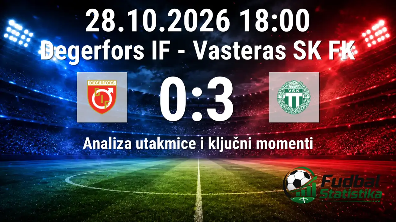 Degerfors IF - Vasteras SK FK 0:3 analiza