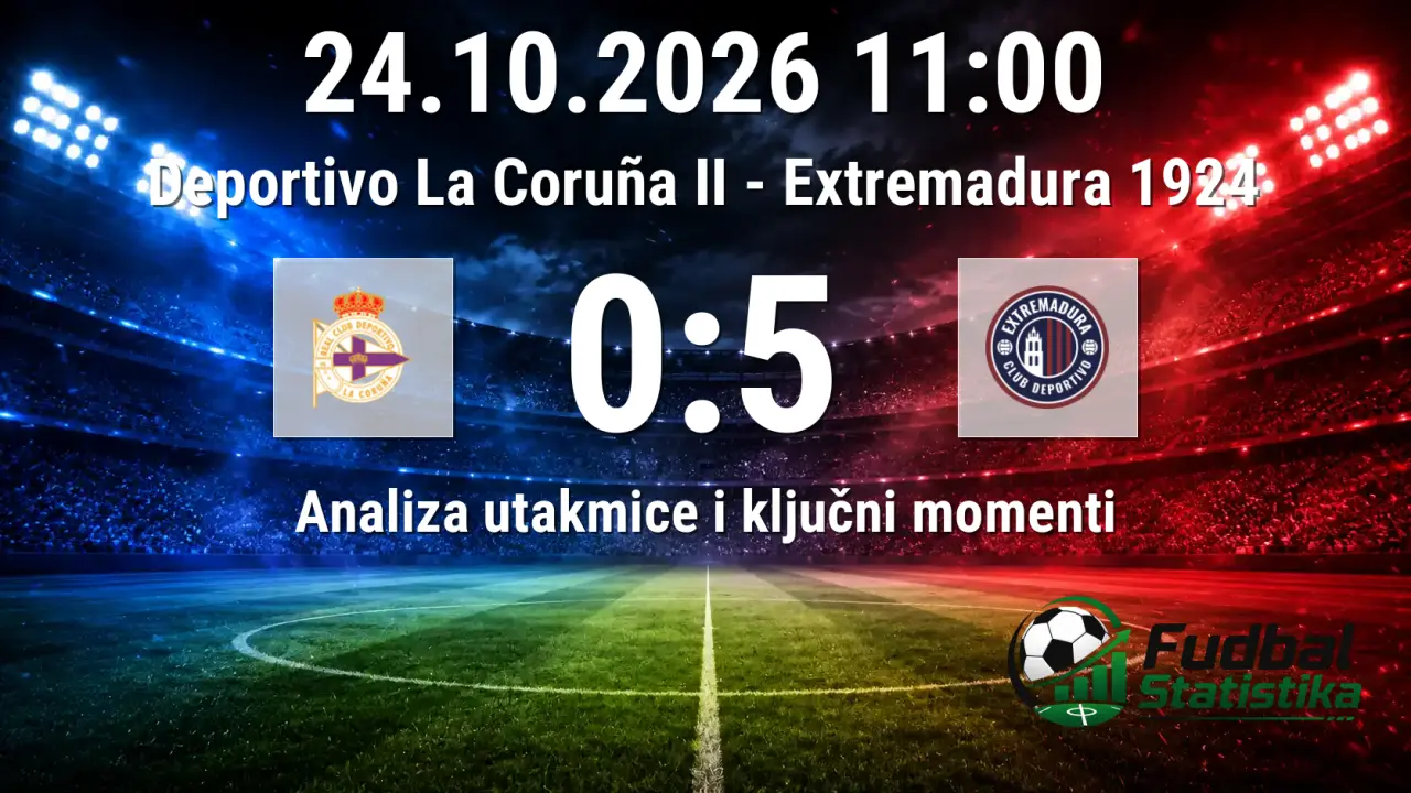 Deportivo La Coruña II - Extremadura 1924 0:5 analiza