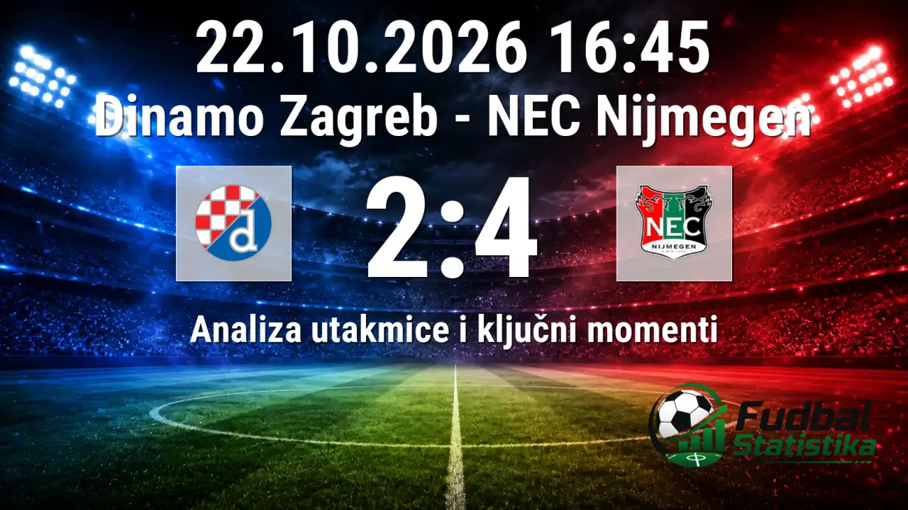 Dinamo Zagreb - NEC Nijmegen 2:4, Liga Evrope