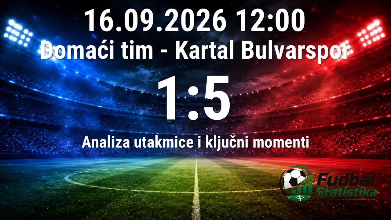 Türkiye Kupası: Domaći tim - Kartal Bulvarspor 1:5