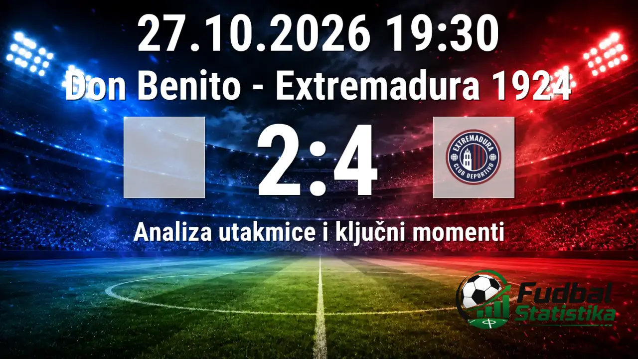 Don Benito vs Extremadura 1924 - Kupa Španije analiza