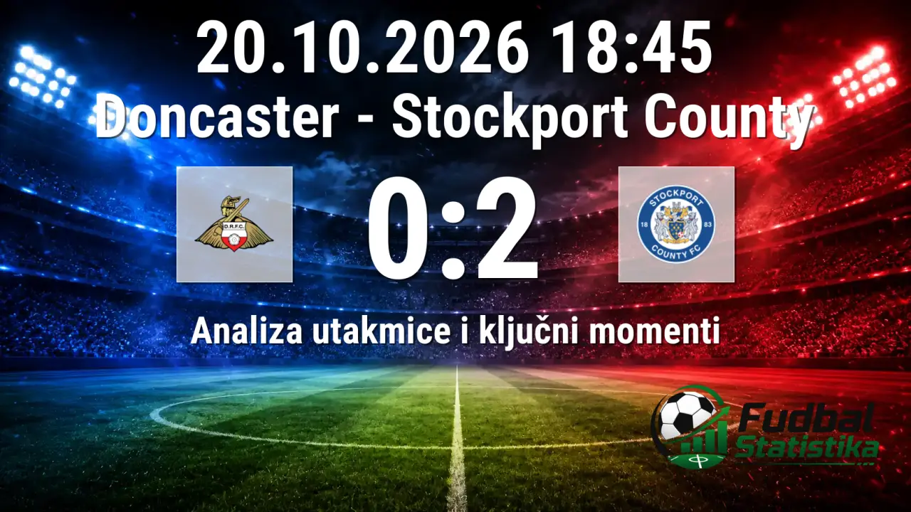 Doncaster - Stockport County 0:2, League One, 12. kolo