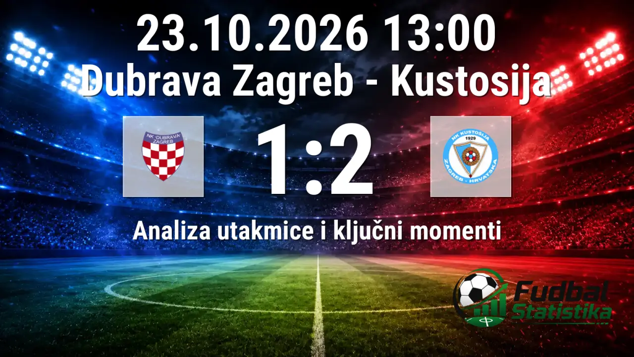 Dubrava Zagreb - Kustosija 1:2, Prva NL Hrvatska