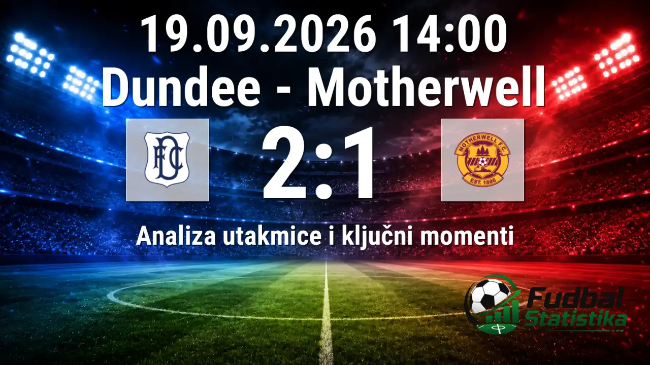 Dundee - Motherwell 2:1, Premiership 2026