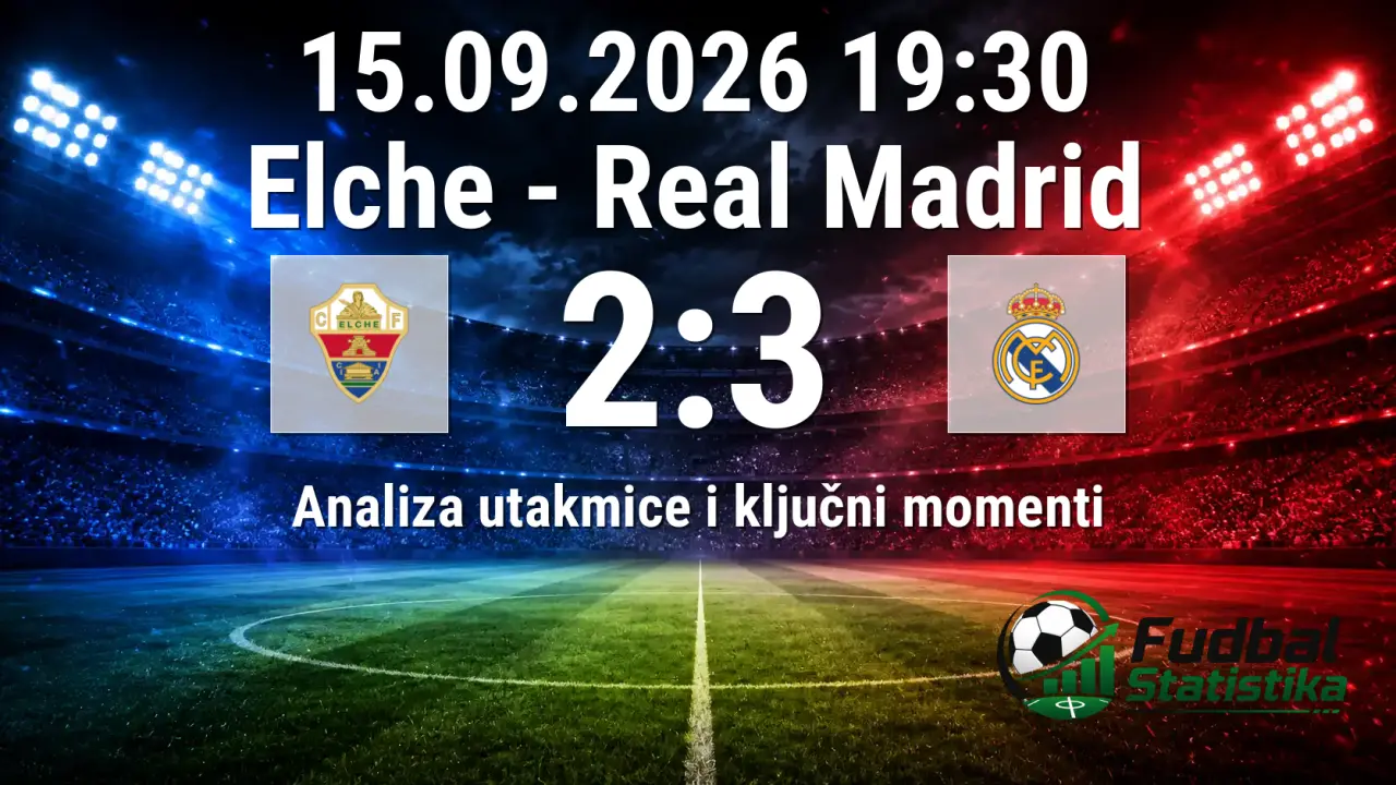 Elche - Real Madrid 2:3, La Liga 6. kolo