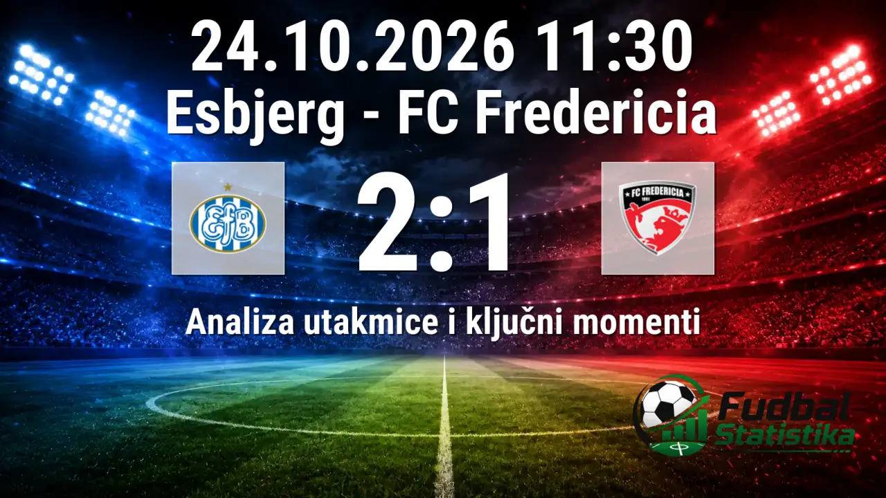 Esbjerg - FC Fredericia 2:1, danska 1. Division
