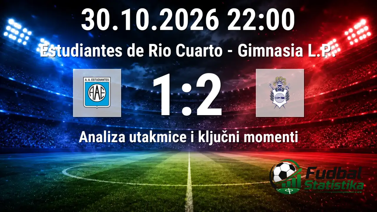 Estudiantes de Rio Cuarto - Gimnasia L.P. 1:2, Liga Profesional Argentina