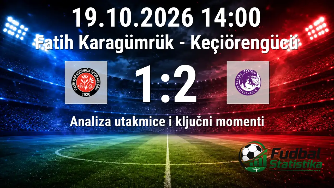 Fatih Karagümrük - Keçiörengücü 1:2, 1. Lig Turska