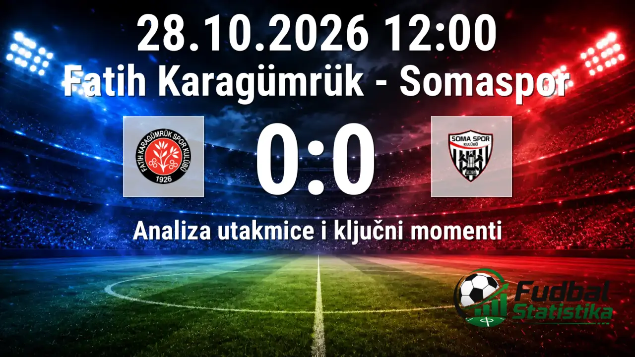 Fatih Karagümrük - Somaspor: Turski Kup, 3. kolo