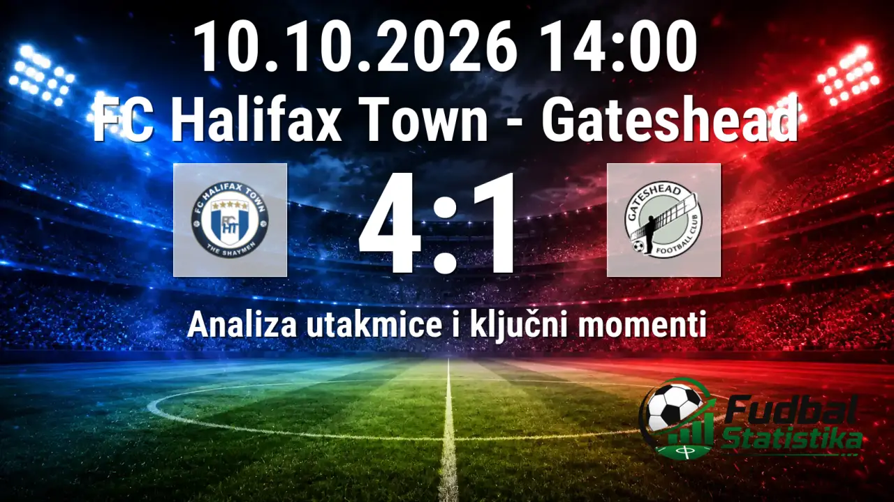 FC Halifax Town vs Gateshead 4:1 analiza