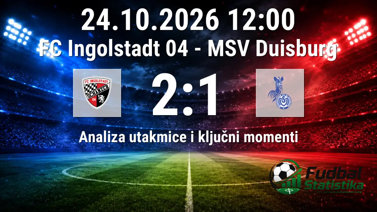 FC Ingolstadt 04 vs MSV Duisburg 2:1 - analiza utakmice 3. Lige
