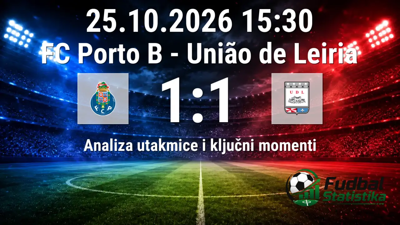 FC Porto B - União de Leiria 1:1, Segunda Liga 8. kolo