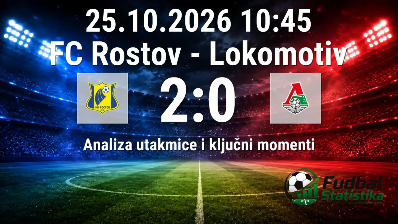 Rostov – Lokomotiv 2:0, Premijer liga Rusije 2026