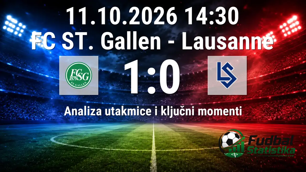 St. Gallen vs Lausanne 1:0 - Analiza utakmice Super League