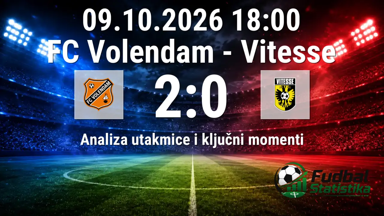 FC Volendam - Vitesse 2:0, Eerste Divisie 10. kolo