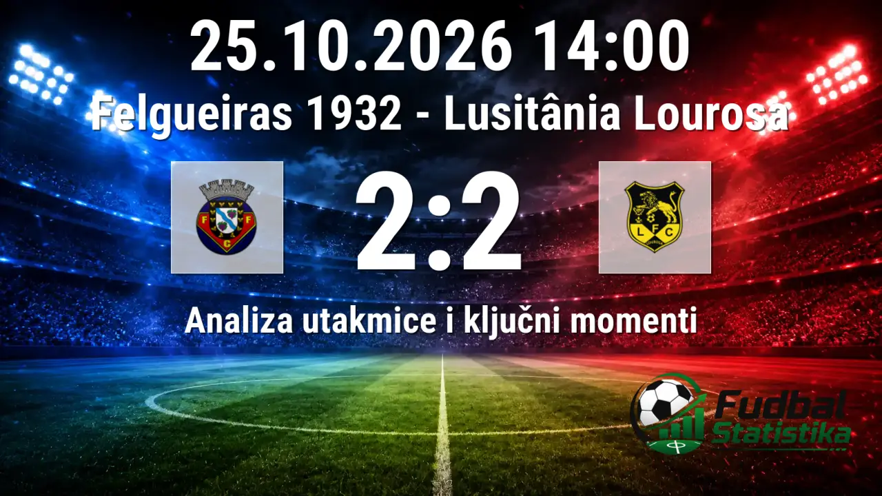 Felgueiras 1932 - Lusitânia Lourosa 2:2, Segunda Liga Portugal