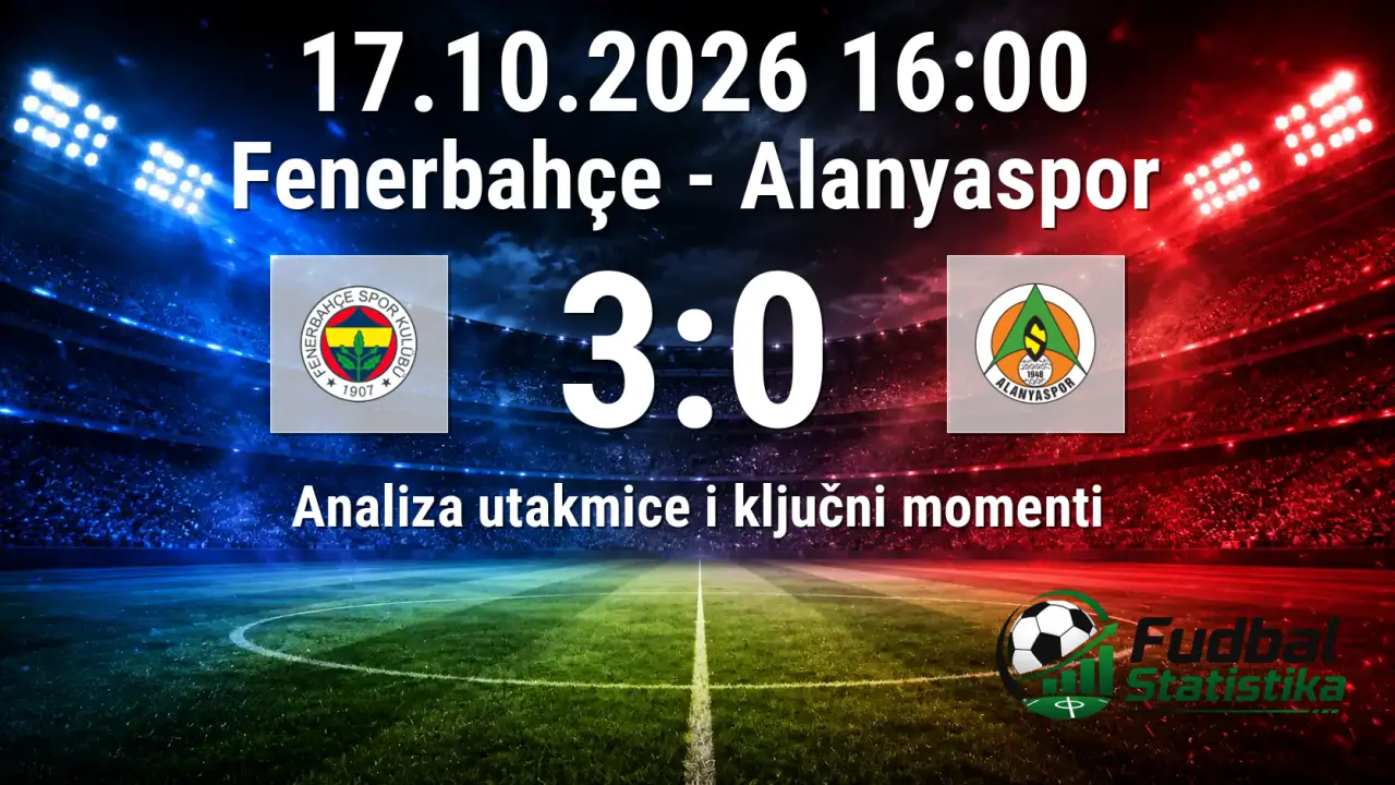 Fenerbahče - Alanyaspor 3:0, Süper Lig 8. kolo