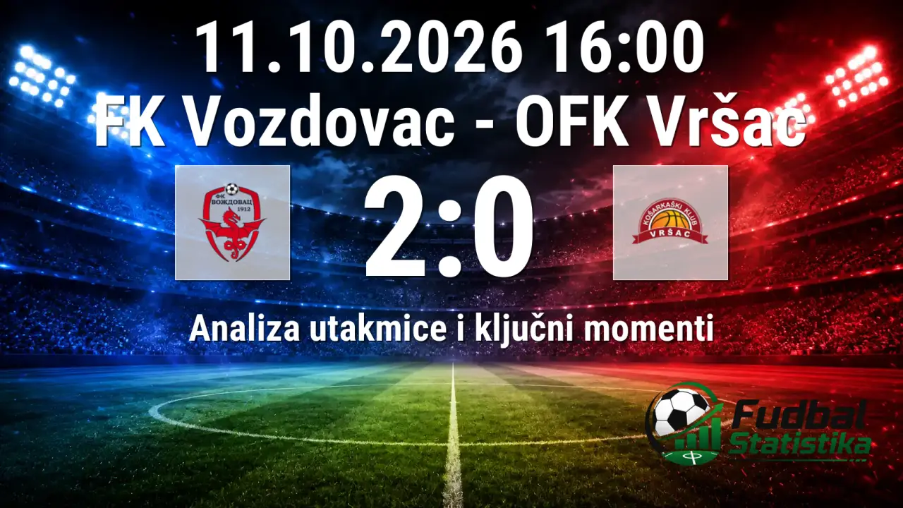 Vozdovac - OFK Vr61ac 2:0 analiza utakmice