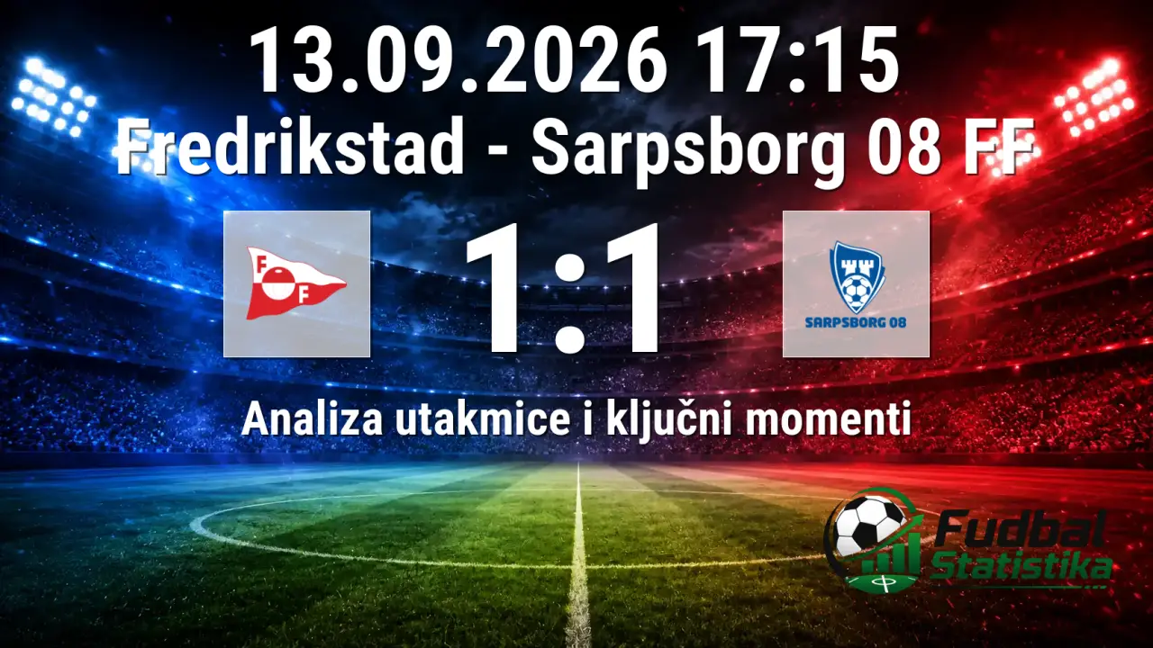 Fredrikstad - Sarpsborg 08 FF 1:1, Eliteserien 21. kolo