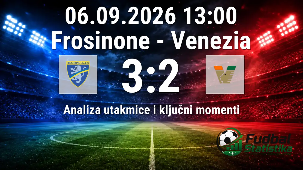 Frosinone - Venezia 3:2, Serija A, 3. kolo