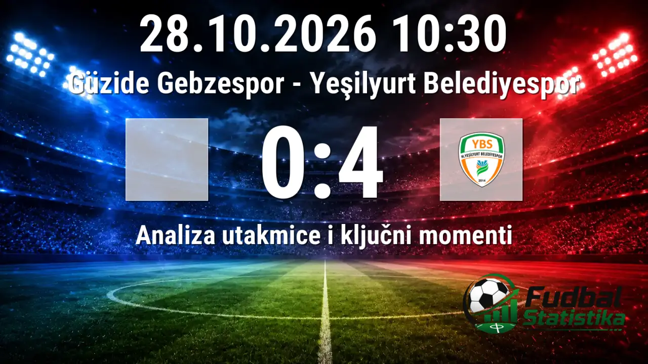Güzide Gebzespor - Yeşilyurt Belediyespor 0:4, Türkiye Kupası 3. kolo