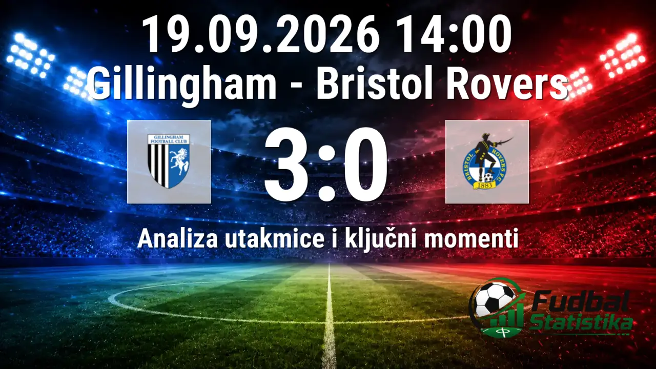 Gillingham - Bristol Rovers 3:0, League Two 7. kolo