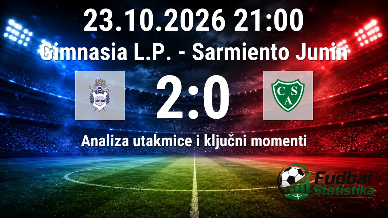 Gimnasia L.P. - Sarmiento Junin 2:0, Liga Profesional Argentina