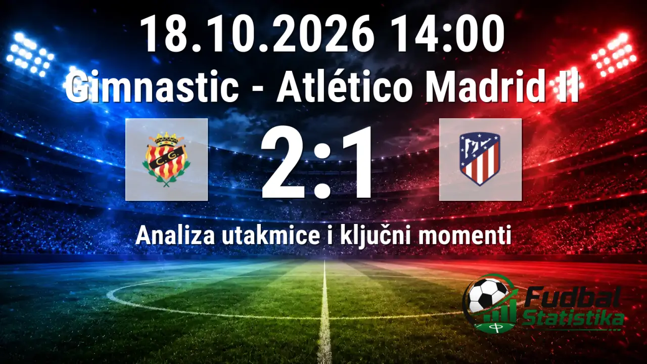 Gimnastic - Atlético Madrid II 2:1, Primera RFEF Grupa 2