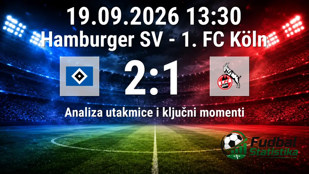 Hamburger SV - 1. FC Köln 2:1, Bundesliga 2026