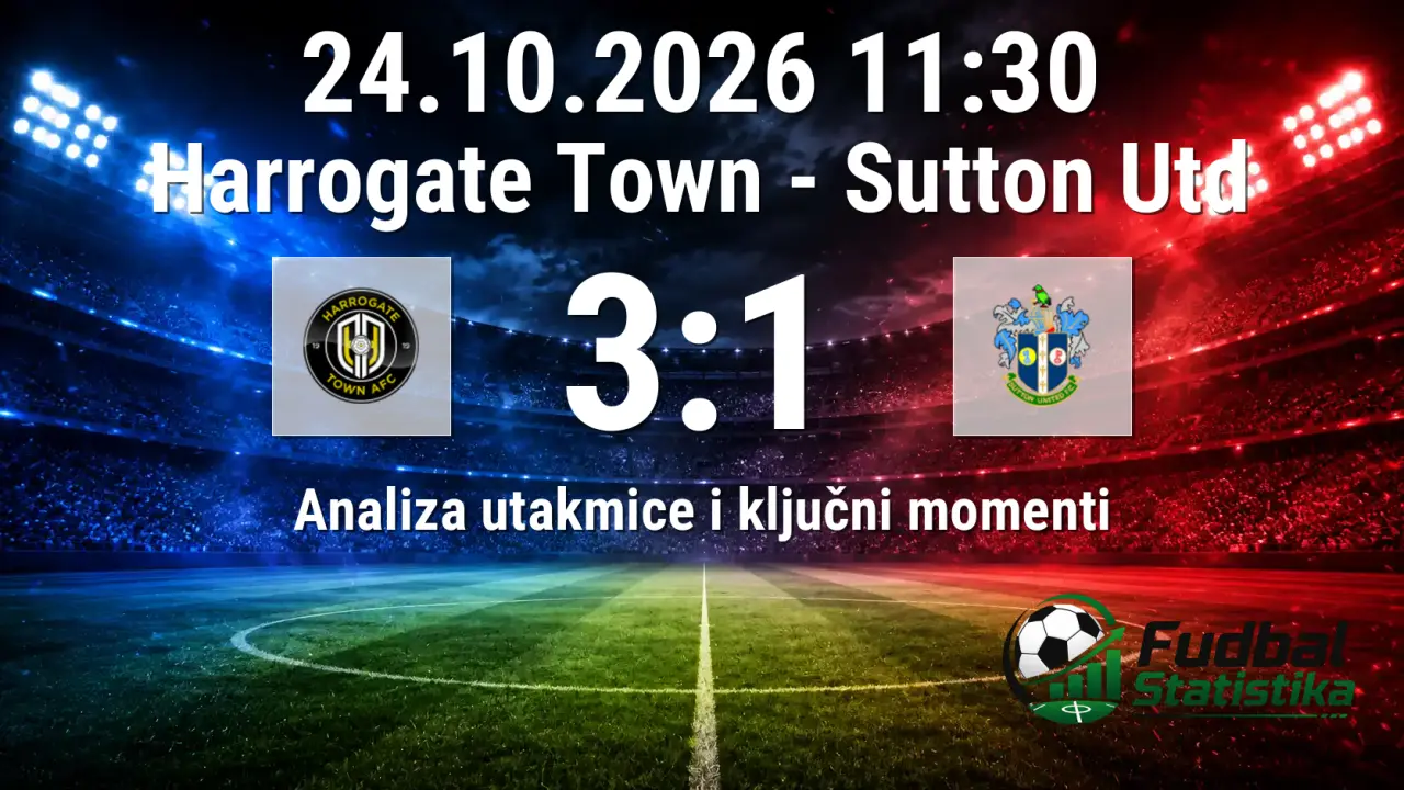 Harrogate Town - Sutton Utd 3:1, National League 14. kolo