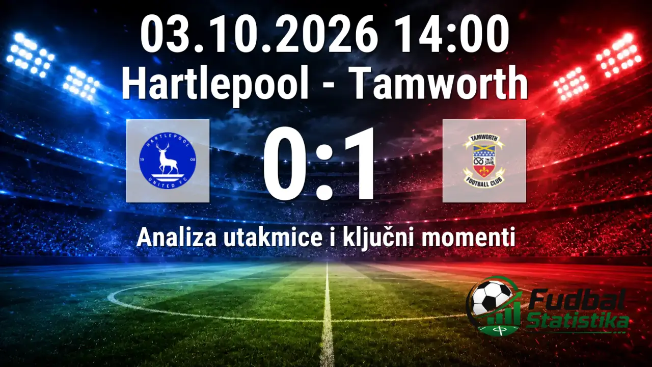Hartlepool - Tamworth 0:1, National League 12. kolo