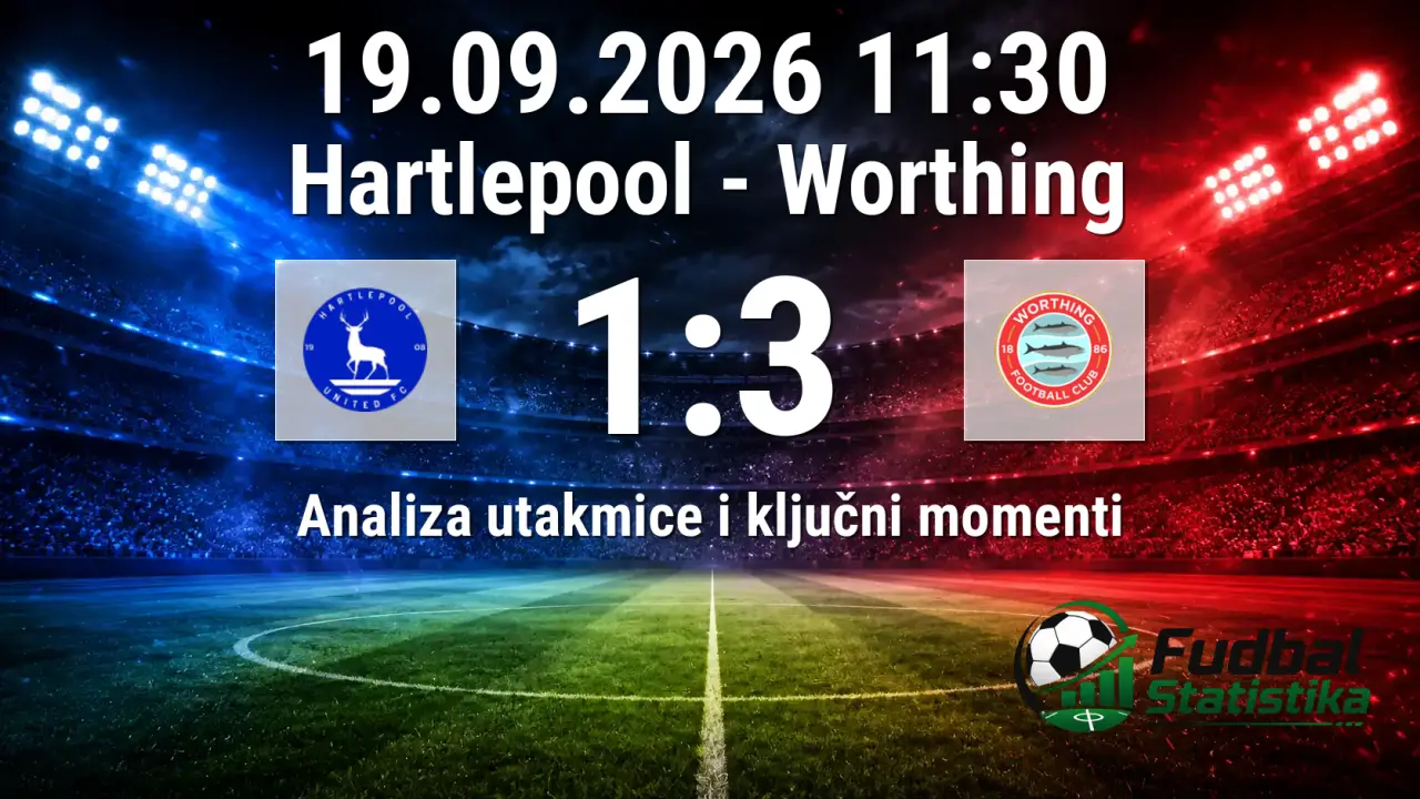 Hartlepool vs Worthing 1:3 analiza