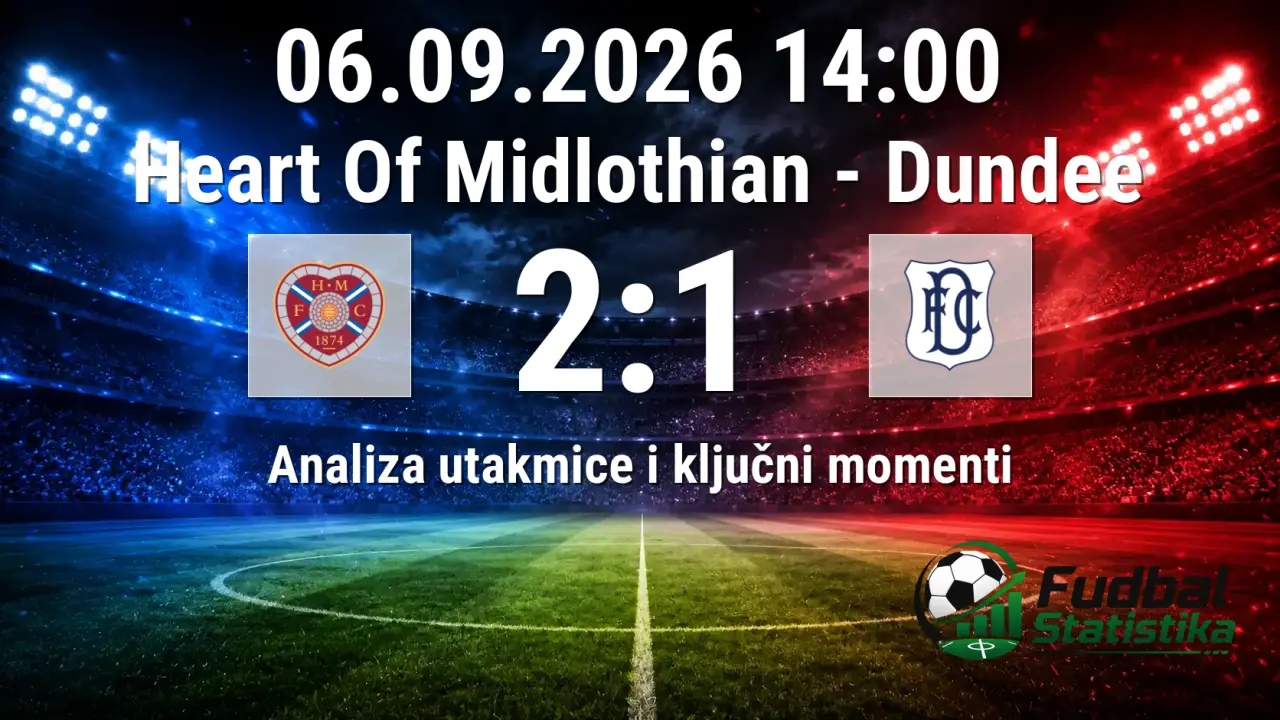 Heart Of Midlothian - Dundee 2:1, Premiership Škotska