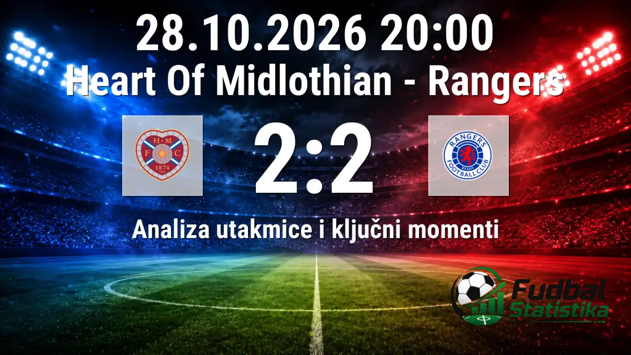 Heart Of Midlothian - Rangers 2:2, Premiership 2026
