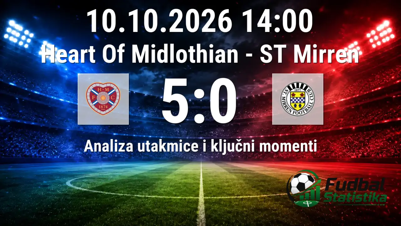 Heart Of Midlothian - ST Mirren 5:0