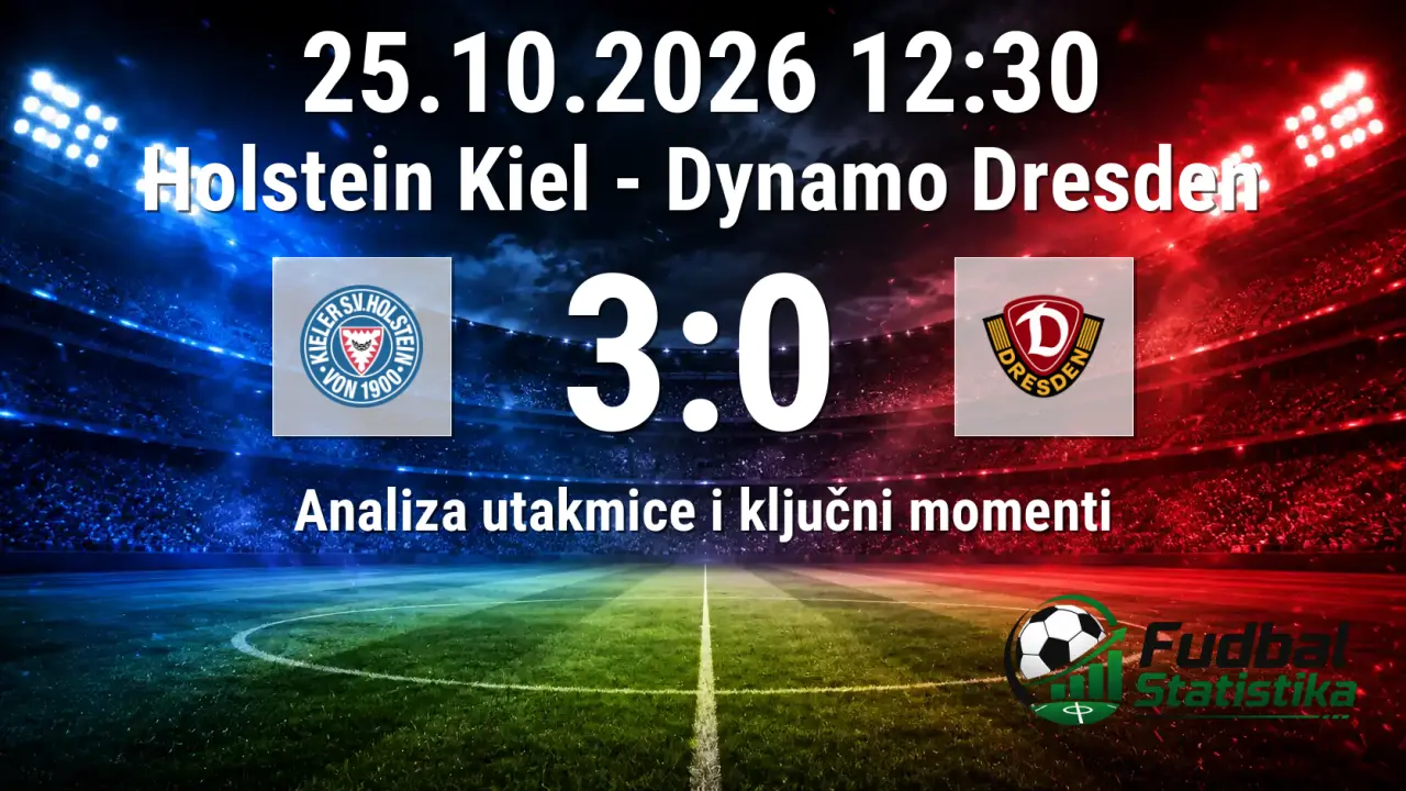 Holstein Kiel - Dynamo Dresden 3:0, 2. Bundesliga 2026