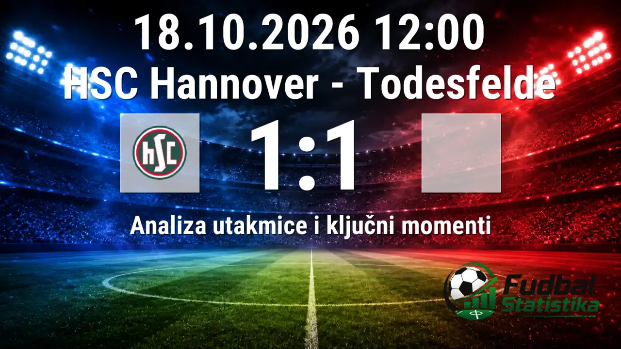 HSC Hannover i Todesfelde remizirali u Regionalliga Nord