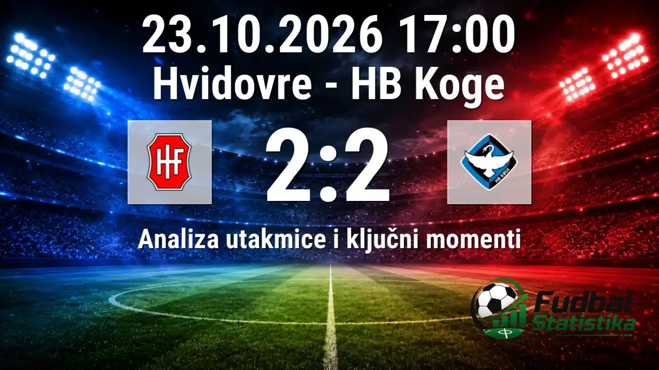 Hvidovre i HB Koge odigrali 2:2 u danskoj 1. Diviziji