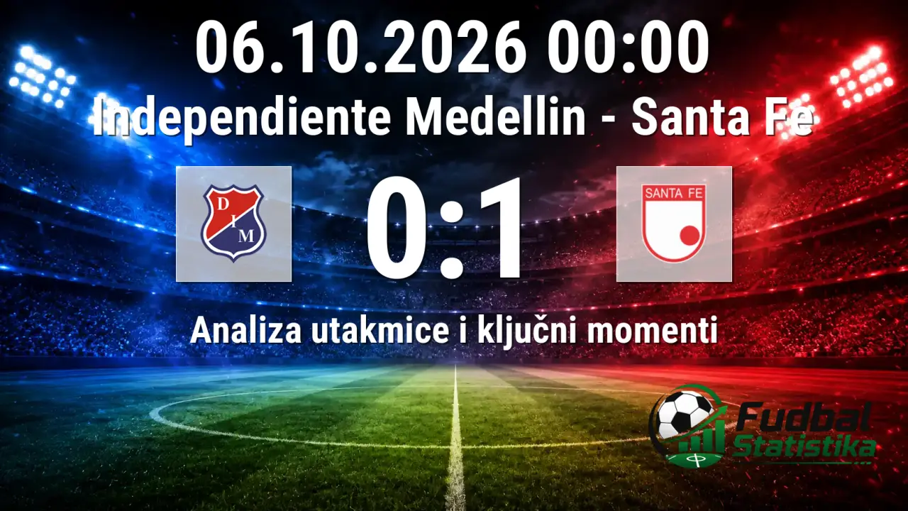Independiente Medellin - Santa Fe 0:1, Primera A Colombia
