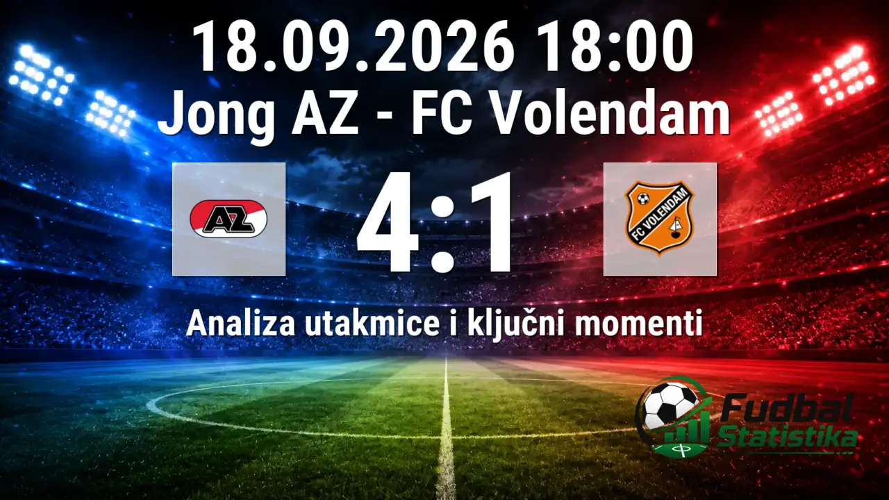 Jong AZ vs FC Volendam 4:1 - Eerste Divisie analiza