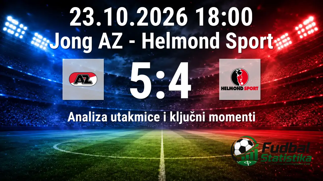 Jong AZ vs Helmond Sport 5:4 - uzbudljiv meč Eerste Divisie