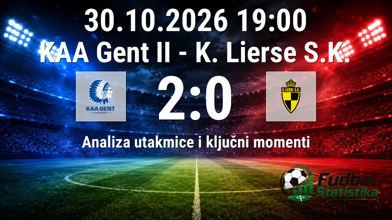 KAA Gent II - K. Lierse S.K. 2:0, Challenger Pro League