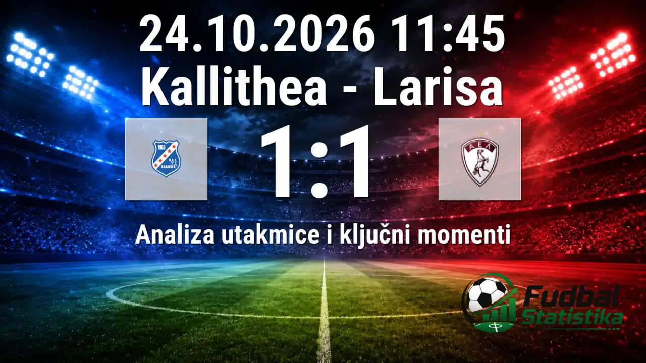 Kallithea i Larisa remizirali u 8. kolu Super League 2