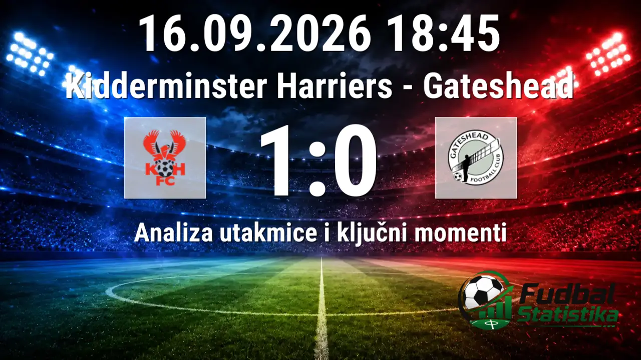 Kidderminster Harriers - Gateshead 1:0 analiza