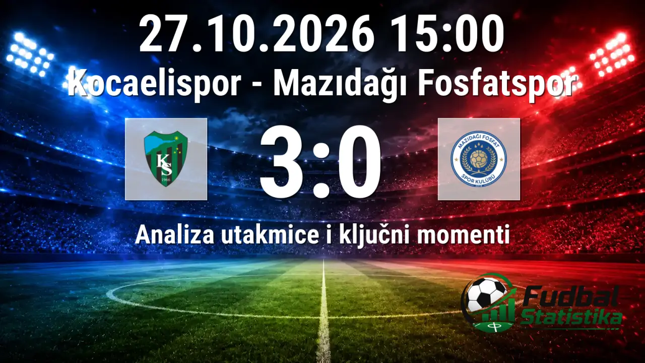 Kocaelispor - Mazıdağı Fosfatspor 3:0, Turski Kup
