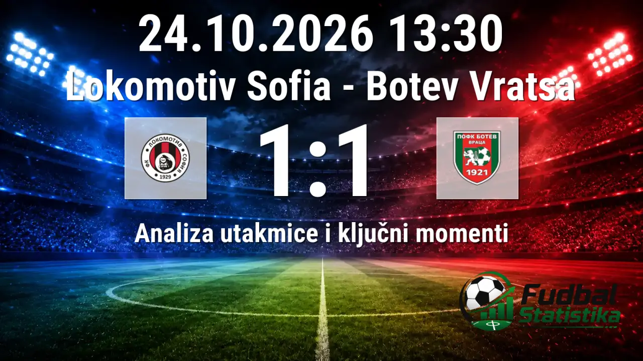 Lokomotiv Sofia – Botev Vratsa 1:1, Prva Liga Bugarske