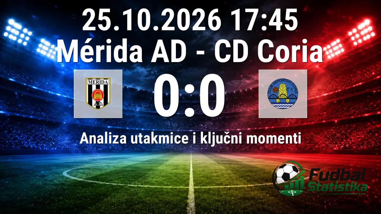 Mérida AD - CD Coria 0:0, Primera RFEF Grupa 1